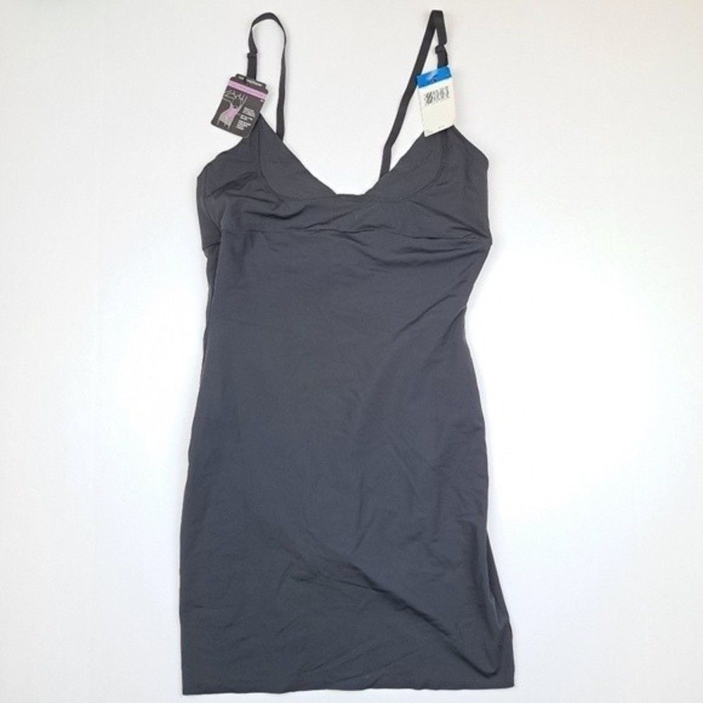 Maidenform Open Bust Slimming One Piece Shaping Slip Black XL